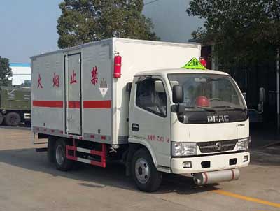 东风杂项危险物品厢式运输车（黄牌）
